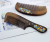 Factory Direct Sales Natural Log Painted Nanmu Comb Two-Color Painted Handle Comb Feels Great