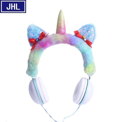 Creative Christmas Series Plush Unicorn Headset Cartoon Cartoon Children 'S Holiday Gift Headset.