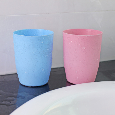 Gargle Cup Frosted Plastic Cup Simple Home Toothbrush Cup Nordic Color round Couple Cup Tooth Mug