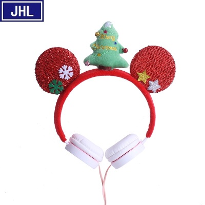 Creative Christmas Series Mickey Headset Cartoon Anime Wired Headset Birthday and Holiday Gift Gift.