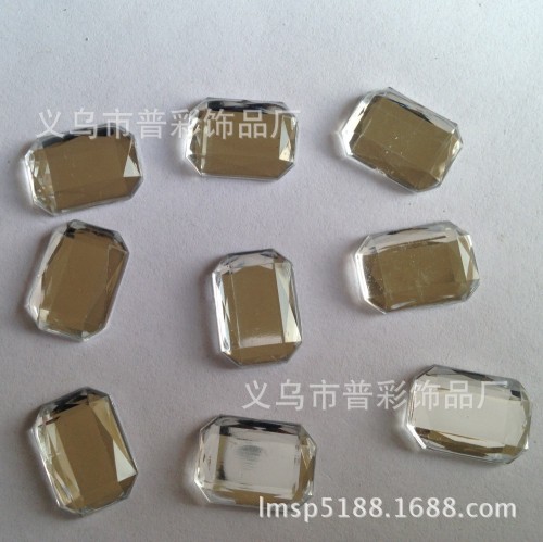 manufacturers supply long octagonal double-hole acrylic drill hand-stitched acrylic drill diy clothing accessories