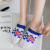 SocksKlein Blue Chessboard Plaid Invisible Boat Socks 2022 New Student Casual Socks Ins Korean Style Letter Cotton Socks for Women