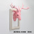 Creative Modern and Simple Animal Hook Resin Craft Deer Head Wall Hanging Wall Living Room Background Wall Decorative Painting