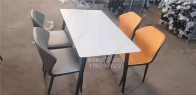 Light Luxury Dining Chair Marble Dining Table Stone Plate Dining Table Simple Dining Table Marble Dining Tables and Chairs Set