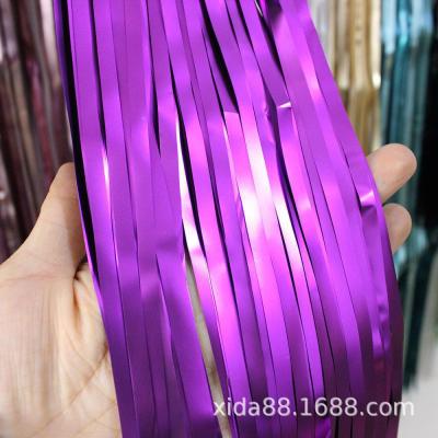 2M Matte Tinsel Curtain Birthday Party Wedding Ceremony Layout Background Wall Party Background Decoration Metallic Door Curtain