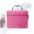 Solid Color PU Leather Hard Cosmetic Bag Large Capacity Portable Cosmetic Case Wholesale Portable Cosmetics Storage Box