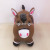 2022 New Toy Jumping Horse PVC Inflatable Classic Coffee Horse Monochrome