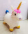 2022 New Toy Jumping Horse Painted New Triangle Horse Transparent Gold Powder White Unicorn PVC Toy