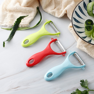 Stainless Steel Fruit Peeler Household Kitchen Tools Plastic Handle Apple Melon Planer Potato Plane Peeler