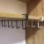 Kitchen Innovative Iron Storage Rack Multifunctional Wardrobe Row Hook Organizing Rack Cabinet Kitchenware Seamless Nail-Free Hook