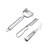 Tiktok Same Style Stainless Steel Peeler Three-Piece Set Household Tools For Cutting Fruit Duck Hair Removal Tool Double-Headed Peeler Grater