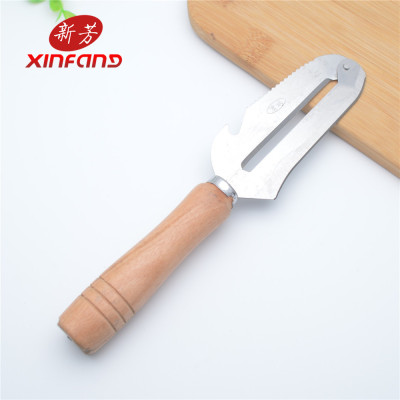Supply Stainless Steel round Head Multi-Purpose Paring Knife Wooden Handle Tools for Cutting Fruit Wholesale of Small Articles