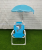 Children's Beach Chair Seaside Vacation with Umbrella Recliner Photo Props Multifunctional Outdoor Folding Chair