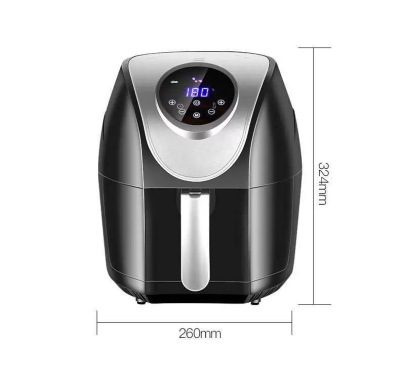 Air Fryer Household 5.5L Large Capacity Smoke-Free Deep Frying Pan Automatic Chips Machine Multi-Function Smart Fryer