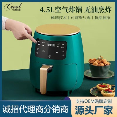 Home Automatic Air Fryer Smart Reservation Deep Frying Pan 4.5L Large Capacity Chips Machine Air Fryer Wholesale