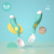 KUB Baby Eat Learning Training Spoon Curved Elbow Spork Set Baby Solid Food Spoon Curved Children's Tableware