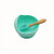 Cross-Border Silicone Bowl High Temperature Resistant Baby Dining Bowl Easy to Clean Solid Food Bowl Drop-Resistant Children Feeding Tableware Bowl Spoon Set