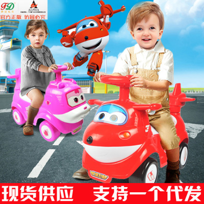 Fengyuan/Feng Da Genuine Super Wings Little Ailodi Walker Children's Scooter Swing Car Stroller