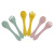 Baby Silicone Spoon Baby Training Rice Spoon Silicone Long Spoon Children's Tableware Set Manufacturer