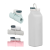 Portable Latex Milk Bottle Curly Folding Silicone Milk Bottle 600ml Foreign Trade Exclusive