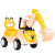 One Piece Dropshipping Garfield Swing Car Excavator Engineering Vehicle for Children Light Music Baby Yo Scooter
