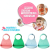 Cartoon Animal Baby Three-Dimensional Soft Silicone Bib Foreign Trade Exclusive