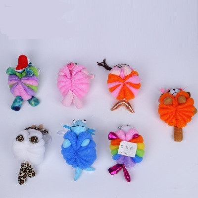 New Cartoon Loofah Animal Shape Bath Bath Ball Bath Rub Bath Loofah Mesh Sponge Maternal and Child Supplies