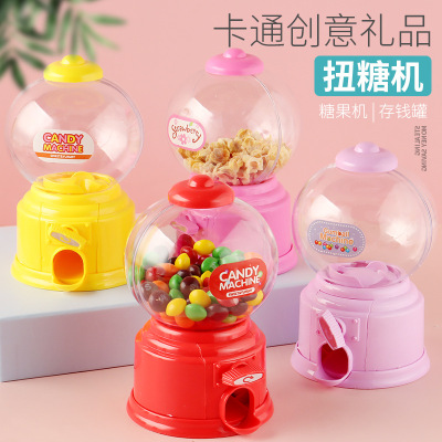 Cute Gift Korean Mini Sugar Twisting Machine Wedding Candies Box Twist Gumball Machine Gumball Machine Money Box Customizable Logo