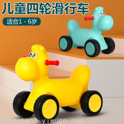 Balance Bike (for Kids) 1-3 Years Old Baby Gliding Walker Men and Women Swing Car One Piece Dropshipping Gift Toy Gift