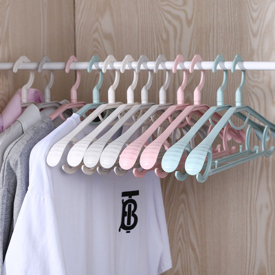 Clothing Store Plastic Non-Slip Hanger Wide Shoulders without Marks Hotel Clothes Hanger Household Adult Suit Clothes Support