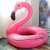 PVC Inflatable Flamingo Swimming Ring Inflatable Big Swan Swimming Ring Summer Water Playing Internet Celebrity Swimming Ring 120cm
