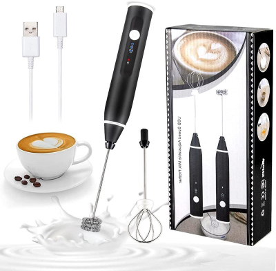 Handheld Wireless Electric Whisk USB Port Household Blender Rechargeable Coffee Milk Tea Milk Frother
