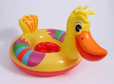 PVC Inflatable Children Thickened Swimming Pedestal Ring Cute Animal Yacht Lead Pedestal Ring Water Entertainment in Stock Wholesale