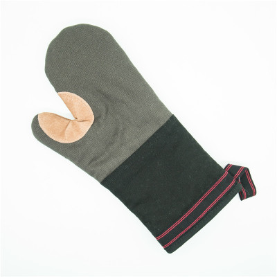 [Leather Gloves] New Oven Anti-Scald and High Temperature Resistant Thick and High Temperature Resistant Heat Insulation Gloves Baking Tool Manufacturer
