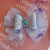 Ice and Snow Children's Hair Accessories Elsa Bow Baby Side Clip Snowflake Yarn Baby Headdress Topknot Hair Clip Girl H