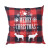 2021 New Amazon Digital Printing Christmas Elk Pattern Plaid Pillow Bedside Cushion Pillow Pillow Cover