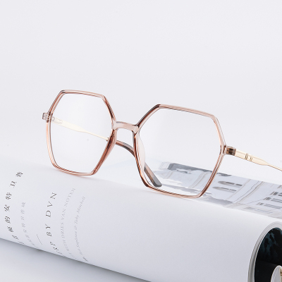 Cross Border Supplies Trendy New TR90 Metal Optical Frame Women's Fashion Glasses Frame Myopia Glasses Frame