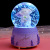 INS Girl Heart Purple Lavender Bear Crystal Ball Music Box Decoration Music Box Rotating Snow Children's Gift