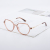 New TR90 Metal Mixed Glasses Plain Glasses Polygonal Irregular Spring Glasses Frame Myopic Glasses Frame