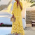 2021 Cross-Border Women's Spring Clothing Lace Stitching Tassel Slub Cotton Long Dress Beach Vacation Dress