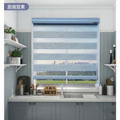 Foreign Trade Curtain Shutter Louver Curtain Soft Gauze Curtain Bedroom Living Room Study Office Place Pull Bead Louver Curtain