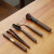 Kung Fu Tea Utensils Blackwood Tea Ceremony Six Items Set Complete Collection of 6 Gentlemen Tea Making Tools Tea Clip Spoon