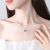 Popular Original Ocean Heart S925 Sterling Silver Necklace Female Clavicle Chain Female High-Grade Crystal Jewelry