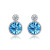 S925 Sterling Silver Stud Earrings Women's High-End Crystal Stylish Earrings Retro Korean Type Earrings