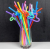 Color Creative Art Curved Straw for Foreign Trade