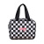 New Cosmetic Bag Black and White Chessboard Grid Wash Bag Korean Style Cosmetic Case Large Capacity Travel Cosmetics Storage Bag