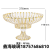 Gold Tracing Line High-End Crystal Fruit Plate Glass Sugar Bowl Glass Fruit Plate with Base Golden Edge Luxury Gold Tracing Fruit Plate