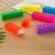 Factory Wholesale Production Creative Colored Mosaic Building Block Type Oblique Head Fluorescent Pen Children 6 Colors Fluorescent Pen Marker