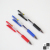 Factory Direct Sales 0.7mm Press Type Bullet Gel Pen K-12 Blue Red Carbon Black Three-Color Office Signature Pen