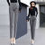 Spring and Autumn New Plaid Pants Korean Casual Pants Suit Pants Ankle-Tied Harem Pants Women Slimming and Straight 